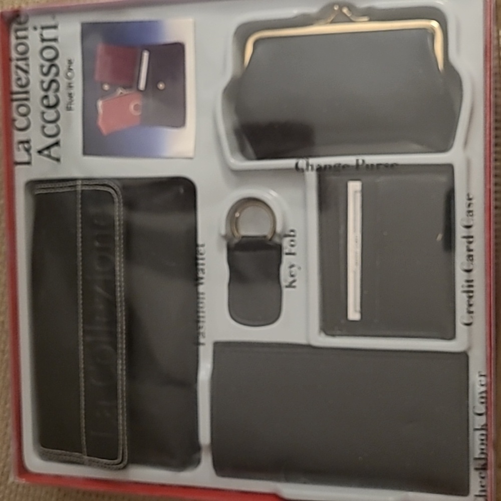 Clutch, change purse, credit card holder, more! 5 in 1 Accessories. Great gift!
